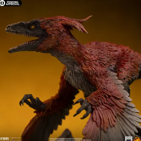Statue Pyroraptor. Jurassic World: Dominion Art Scale 1/10 Iron Studios