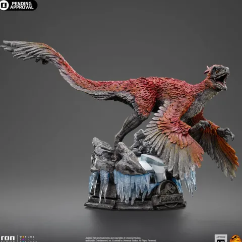 Statue Pyroraptor. Jurassic World: Dominion Art Scale 1/10 Iron Studios