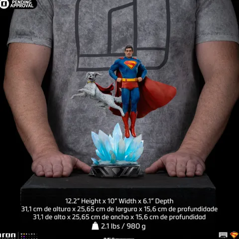 Statue Superman and Krypto Superman: Legacy Art Scale 1/10 Iron Studios