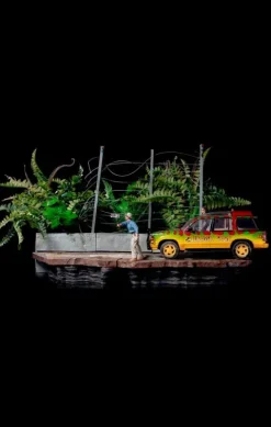 Statue T-Rex Attack - Jurassic Park (SET B) - BDS Art Scale 1/10 - Iron Studios