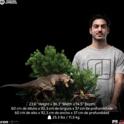 Statue T-Rex Chase - Jurassic Park - Demi Art Scale 1/20 - Iron Studios
