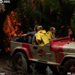 Statue T-Rex Chase - Jurassic Park - Demi Art Scale 1/20 - Iron Studios