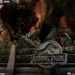 Statue T-Rex Chase - Jurassic Park - Demi Art Scale 1/20 - Iron Studios