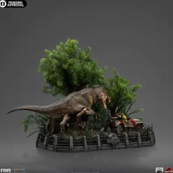 Statue T-Rex Chase - Jurassic Park - Demi Art Scale 1/20 - Iron Studios