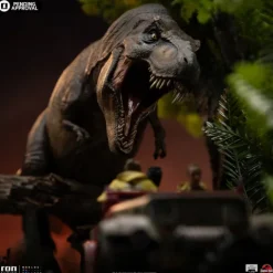 Statue T-Rex Chase - Jurassic Park - Demi Art Scale 1/20 - Iron Studios