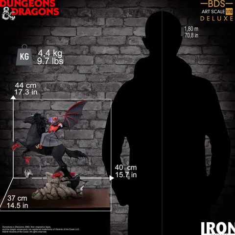 Statue Venger With NIghtmare & Shadow Demon Deluxe - Dungeons & Dragons - Art Scale 1/10 - Iron Studios
