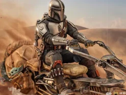 The Mandalorian on Speederbike Star Wars: The Mandalorian Art Scale 1/10 Iron Studios