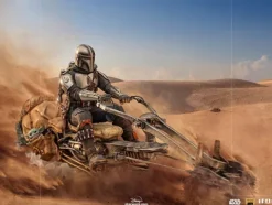 The Mandalorian on Speederbike Star Wars: The Mandalorian Art Scale 1/10 Iron Studios