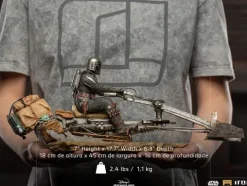 The Mandalorian on Speederbike Star Wars: The Mandalorian Art Scale 1/10 Iron Studios