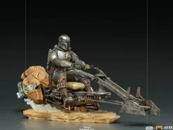 The Mandalorian on Speederbike Star Wars: The Mandalorian Art Scale 1/10 Iron Studios