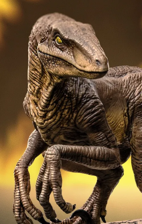 Velociraptor C Jurassic Park Icons Iron Studios