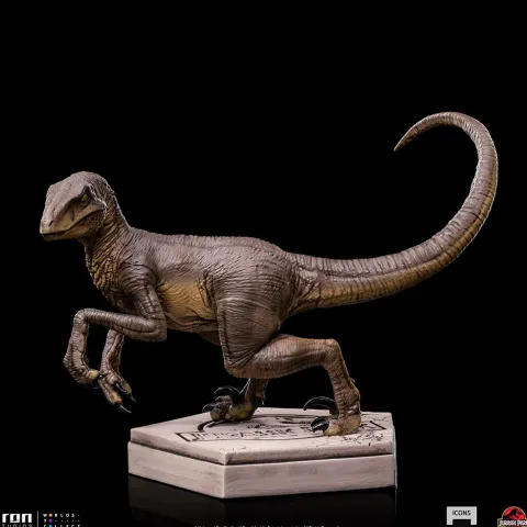 Velociraptor C Jurassic Park Icons Iron Studios
